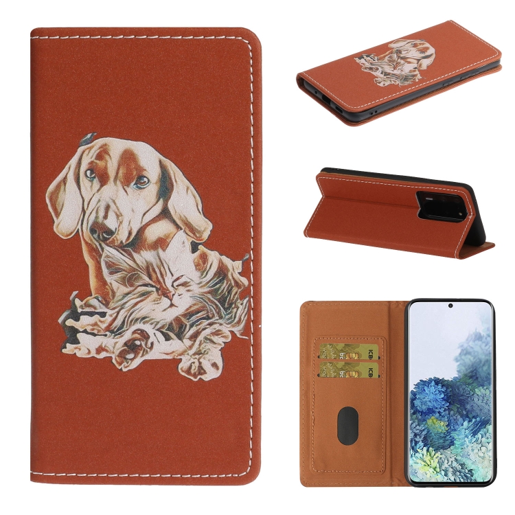 

For Galaxy S20 Ultra 3D Painting Horizontal Flip Leather Case with Holder & Card Slot & Wallet & Lanyard(Dog)