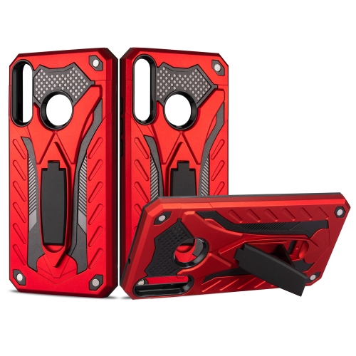 

For Huawei Y7P Shockproof TPU + PC Protective Case with Holder(Red)