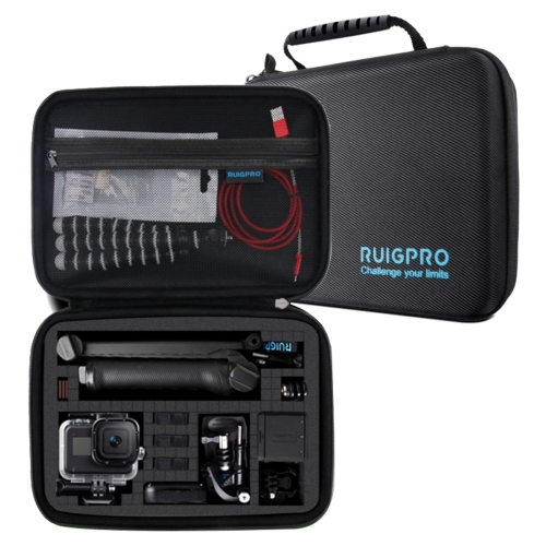 

For GoPro HERO8 / 7 / 6 RUIGPRO Shockproof Waterproof Portable Case Box Size: 28 x 19.7 x 6.8cm