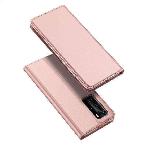 

For Huawei P40 Pro DUX DUCIS Skin Pro Series Horizontal Flip PU + TPU Leather Case, with Holder & Card Slots(Rose Gold)