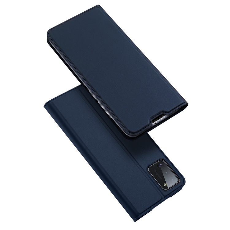 

For Samsung Galaxy A41 DUX DUCIS Skin Pro Series Horizontal Flip PU + TPU Leather Case, with Holder & Card Slots(Blue)
