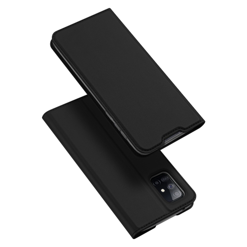 

For Samsung Galaxy A51 5G DUX DUCIS Skin Pro Series Horizontal Flip PU + TPU Leather Case, with Holder & Card Slots(Black)