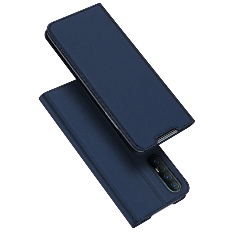 

For OPPO Find X2 Neo DUX DUCIS Skin Pro Series Horizontal Flip PU + TPU Leather Case, with Holder & Card Slots(Blue)