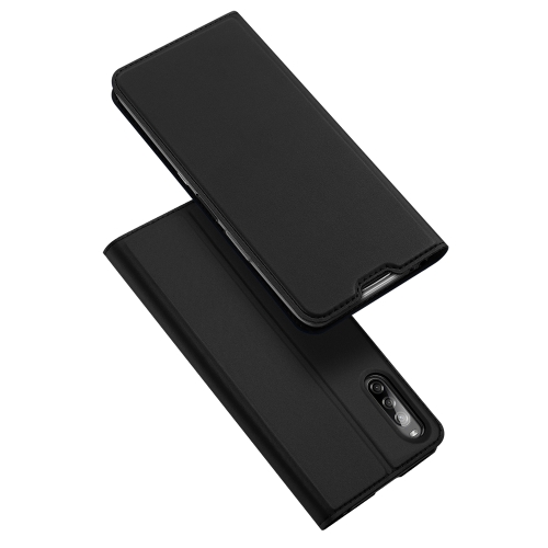 

For Sony Xperia L4 DUX DUCIS Skin Pro Series Horizontal Flip PU + TPU Leather Case, with Holder & Card Slots(Black)