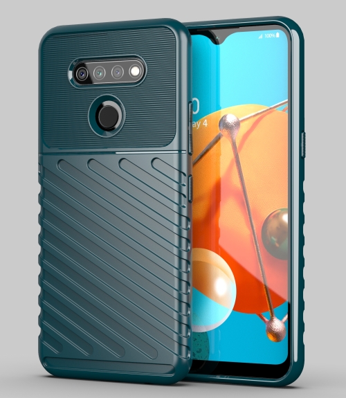 

For LG K51 Thunderbolt Shockproof TPU Protective Soft Case(Green)