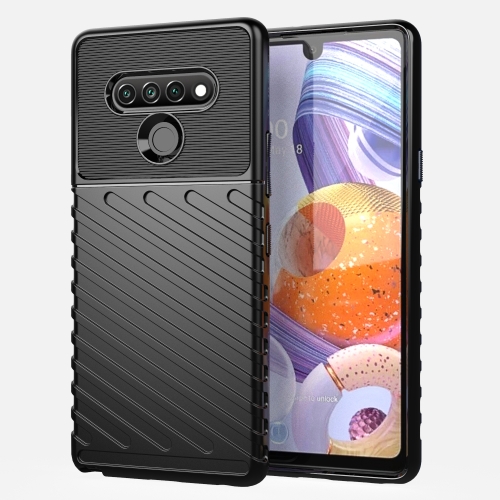 

For LG Stylo 6 Thunderbolt Shockproof TPU Protective Soft Case(Black)