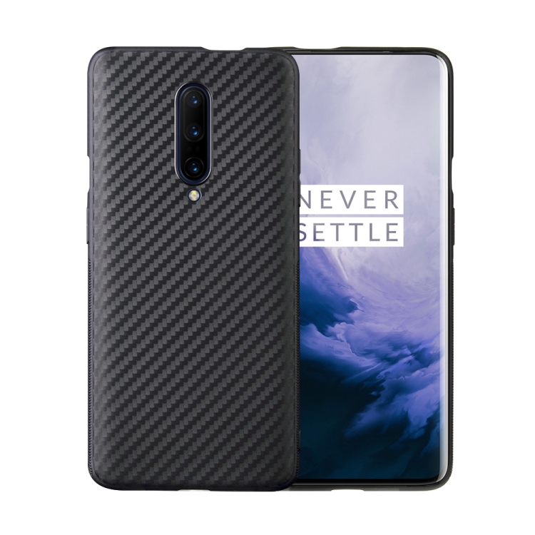 

For OnePlus 7 Pro Carbon Fiber Texture Shockproof TPU Protective Case(Black)