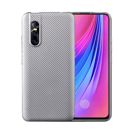 

For Vivo V15 Pro Carbon Fiber Texture Shockproof TPU Protective Case(Silver)