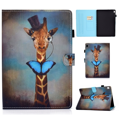 

For Lenovo Tab M10 HD TB-X505F Colored Drawing Stitching Horizontal Flip Leather Case, with Holder & Card Slots & Sleep / Wake-up Function(Deer Head)