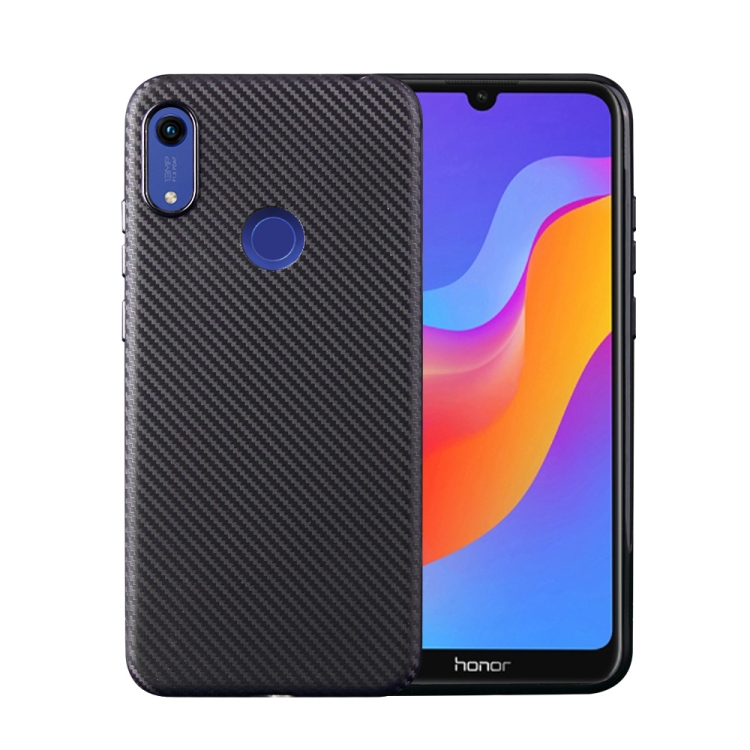

For Huawei Honor 8A (2020) Carbon Fiber Texture Shockproof TPU Protective Case(Black)
