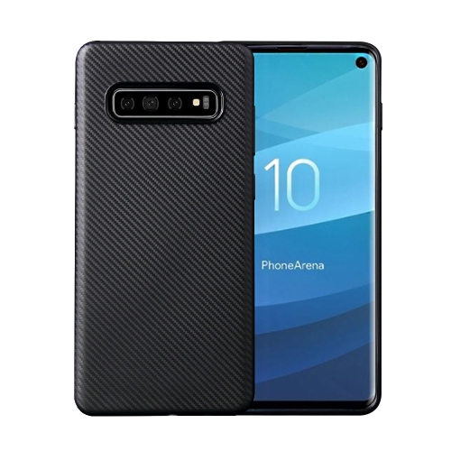 

For Samsung Galaxy S10+ Carbon Fiber Texture Shockproof TPU Protective Case(Black)