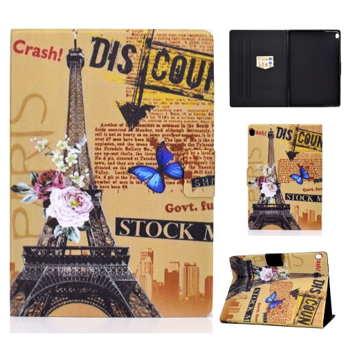 

For Lenovo Tab M10 HD TB-X505F Colored Drawing Horizontal Flip Leather Case with Holder & Card Slots & Sleep / Wake-up Function(Iron Tower)