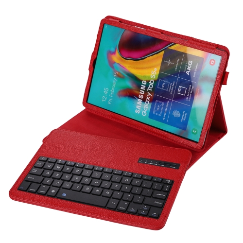 

SA610 For Samsung Galaxy Tab S6 Lite 10.4 P610 / P615 (2020) 2 in 1 Detachable Bluetooth Keyboard + Litchi Texture Protective Case with Stand & Pen Slot(Red)