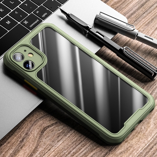 

For iPhone 11 iPAKY Dawn Series Airbag Shockproof TPU Case(Army Green)