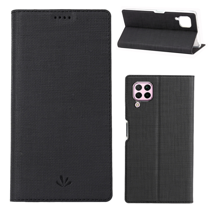 

For Huawei nova 6 SE / P40 Lite / nova 7i ViLi DMX-54 Shockproof TPU + PU Leather Magnetic Attraction Horizontal Flip Protective Case with Card Slots & Holder(Black)