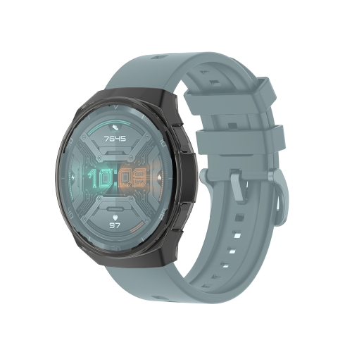 

For Huawei Watch GT 2e Transparent TPU Silicone Watch Case(Transparent Black)