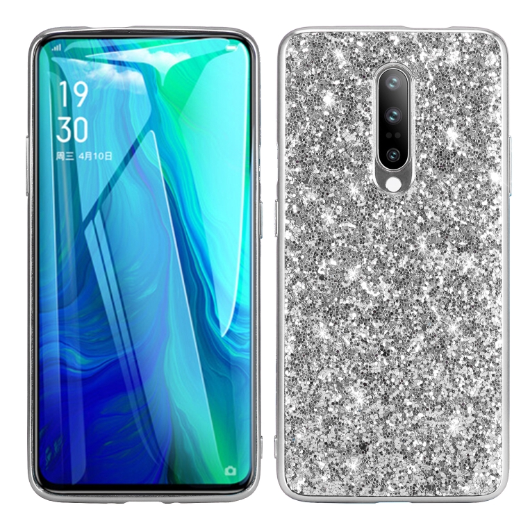 

For Xiaomi Redmi K30 Glitter Powder Shockproof TPU Protective Case(Silver)