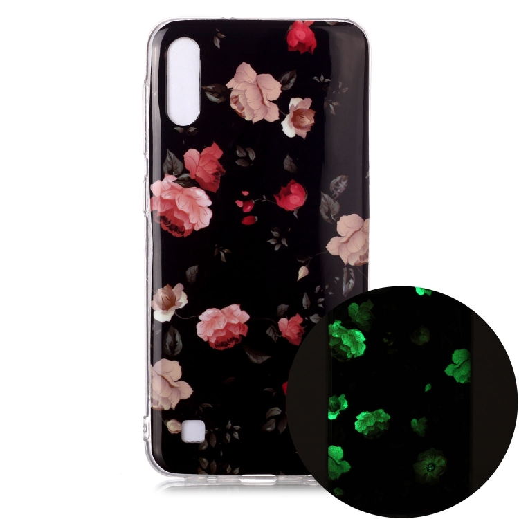 

For Samsung Galaxy A10 Luminous TPU Soft Protective Case(Rose)
