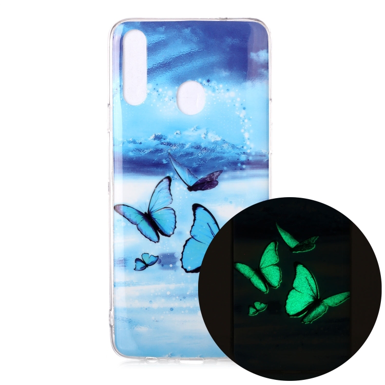 

For Samsung Galaxy A20s Luminous TPU Soft Protective Case(Butterflies)
