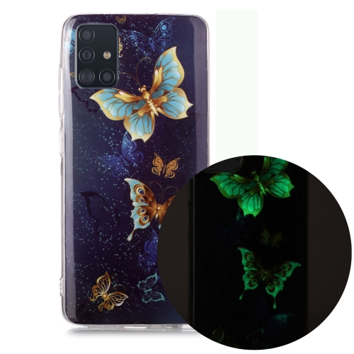 

For Samsung Galaxy A51 Luminous TPU Soft Protective Case(Double Butterflies)