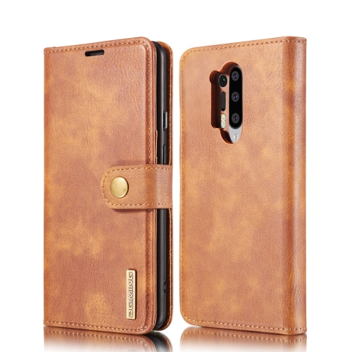 

For OnePlus 8 Pro DG.MING Crazy Horse Texture Flip Detachable Magnetic Leather Case with Holder & Card Slots & Wallet(Brown)