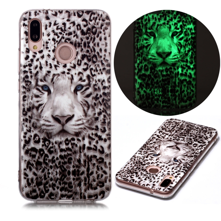 

For Huawei P20 Lite Luminous TPU Soft Protective Case(Leopard Tiger)