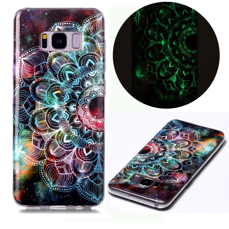 

For Samsung Galaxy S8 Luminous TPU Soft Protective Case(Mandala Flower)