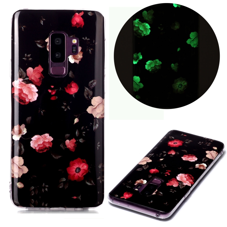 

For Samsung Galaxy S9+ Luminous TPU Soft Protective Case(Rose)
