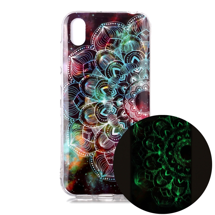 

For Huawei Y5 (2019) Luminous TPU Soft Protective Case(Mandala Flower)
