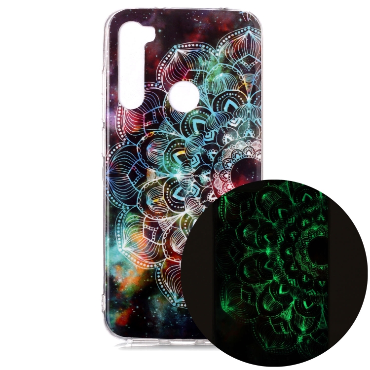 

For Xiaomi Redmi Note 8 Luminous TPU Soft Protective Case(Mandala Flower)