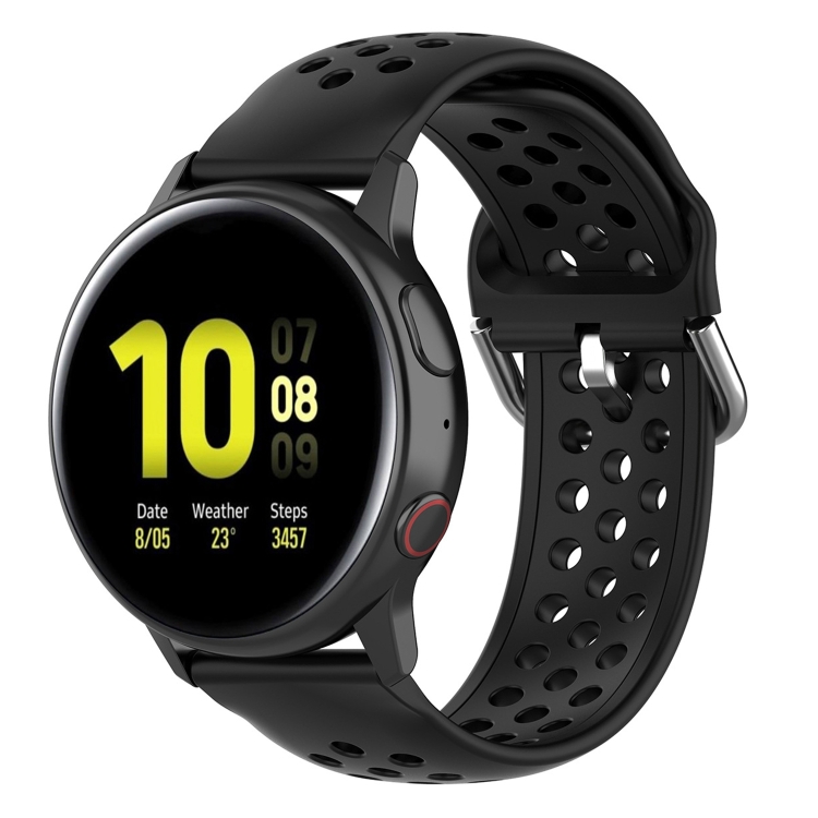 

20mm Universal Sport Silicone Replacement Wrist Strap(Black)