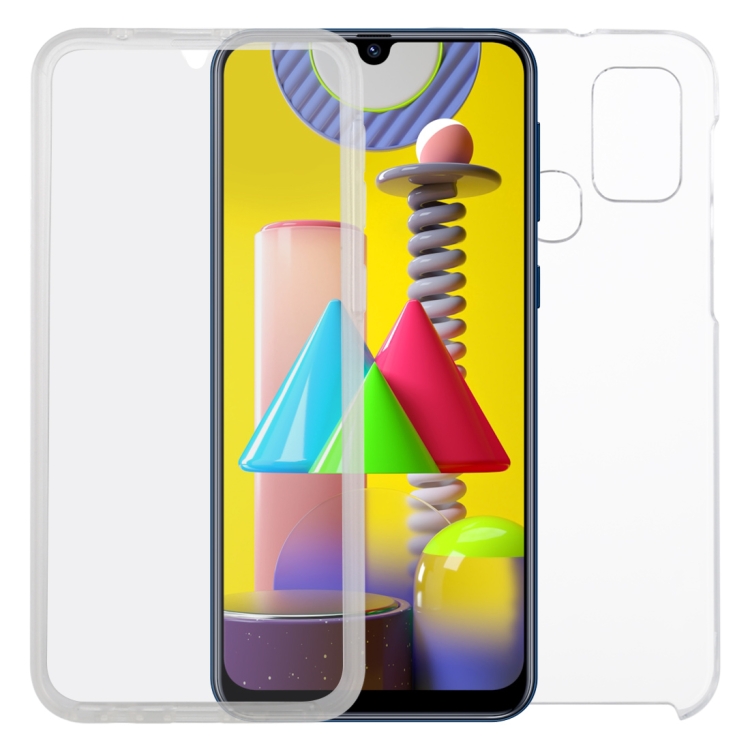 

For Samsung Galaxy M31 PC+TPU Ultra-Thin Double-Sided All-Inclusive Transparent Mobile Phone Case