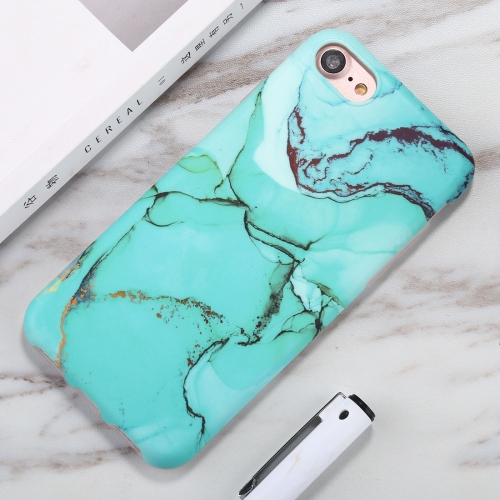 

For iPhone 6 / 6s Watercolor Marble Pattern IMD TPU Mobile Phone Case(Green)