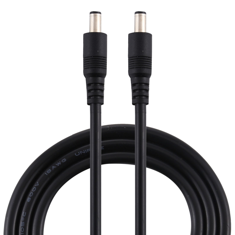 

8A DC Power Plug 5.5 x 2.1mm Male to Male Adapter Connector Cable(Black)