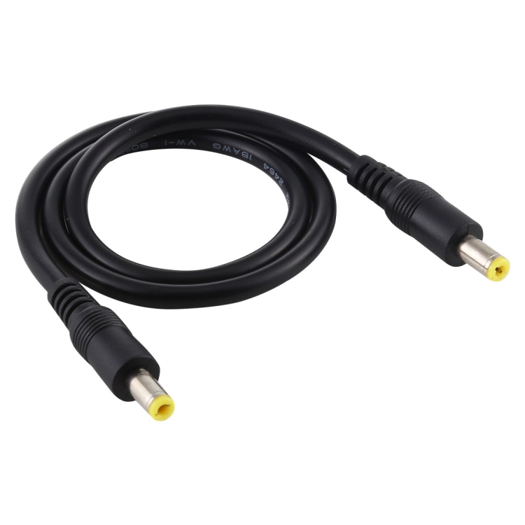 

DC Power Plug 5.5 x 2.5mm Male to Male Adapter Connector Cable, Cable Length:1m(Black)