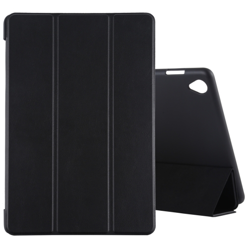 

For Huawei MediaPad M6 10.8 Ultra-thin Horizontal Flip TPU Leather Case with Three-fold Holder(Black)