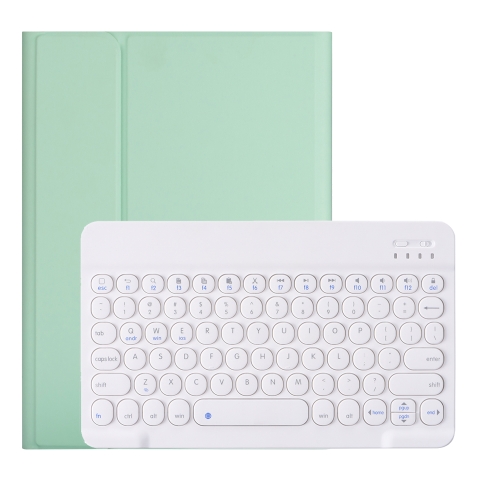 

For iPad 10.2 2019 / Air 10.5 inch / Pro 10.5 inch YM12 Detachable Round Key Bluetooth Keyboard Protective Case with Pen Slot(Green)