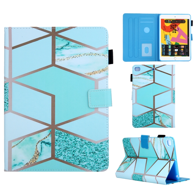 

For iPad Mini (2019) Colored Drawing Pattern Horizontal Flip Leather Case with Holder & Card Slots & Anti-skid Strip & Wake-up / Sleep Sunction(Green)