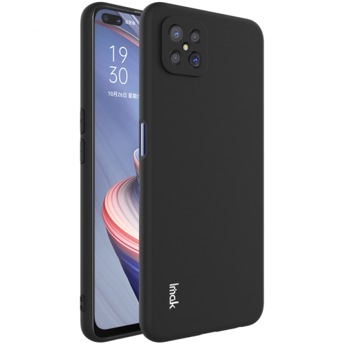 

For OPPO A92s IMAK UC-1 Series Shockproof Frosted TPU Protective Case(Black)