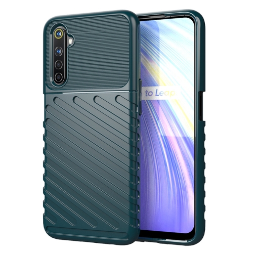 

For OPPO Realme 6 Thunderbolt Shockproof TPU Soft Case(Green)
