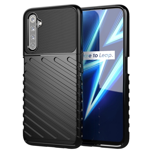 

For OPPO Realme 6 Pro Thunderbolt Shockproof TPU Soft Case(Black)