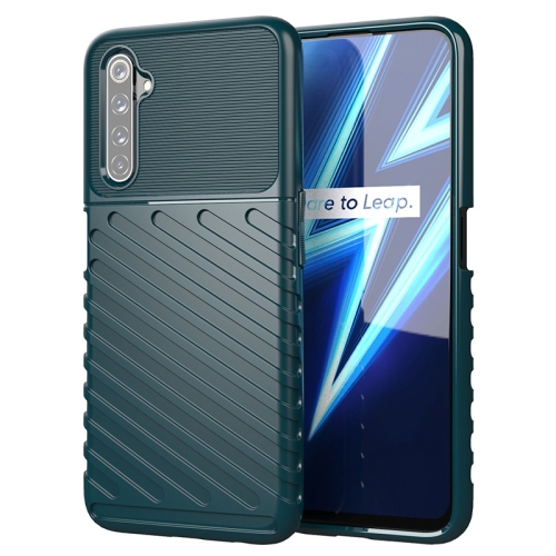 

For OPPO Realme 6 Pro Thunderbolt Shockproof TPU Soft Case(Green)