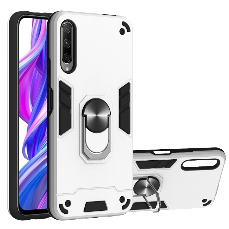 

For Huawei Y9s / Honor 9X 2 in 1 Armour Series PC + TPU Protective Case with Ring Holder(Silver)