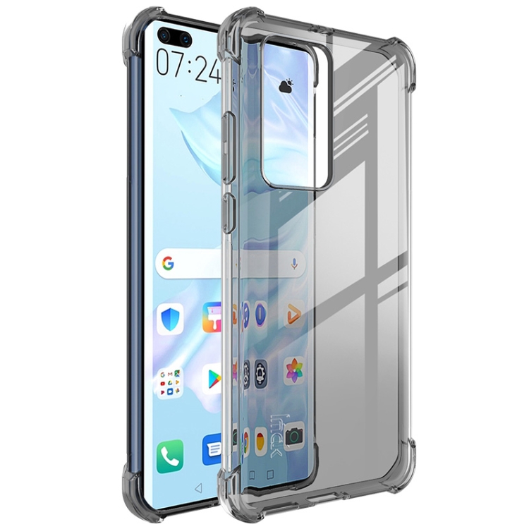 

For Huawei P40 Pro IMAK Full Coverage Shockproof TPU Protective Case(Transparent Black)