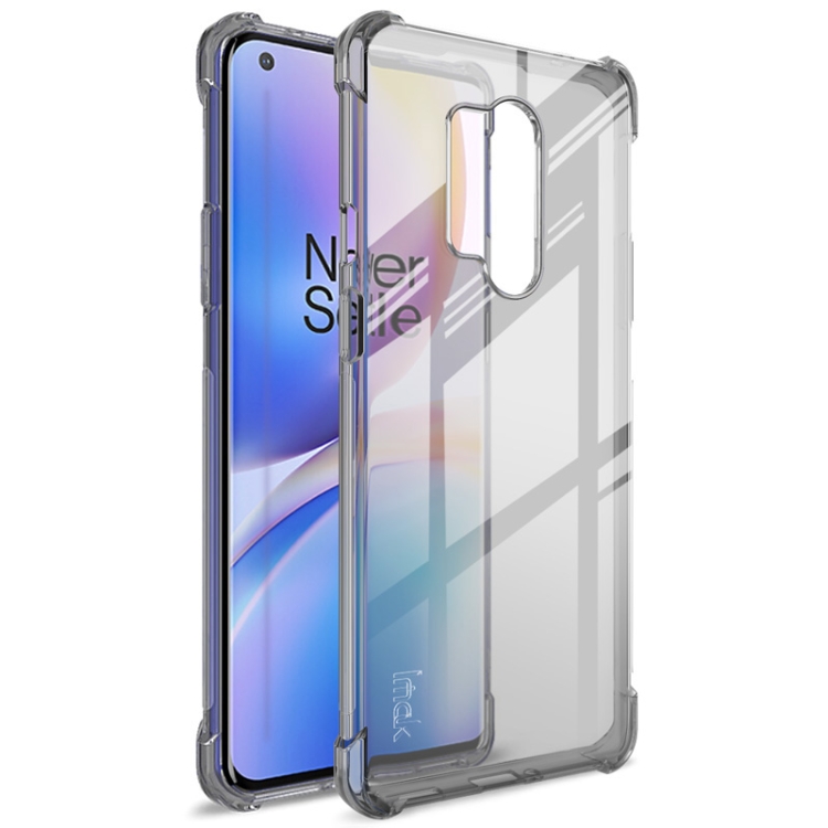 

For OnePlus 8 Pro IMAK Full Coverage Shockproof TPU Protective Case(Transparent Black)