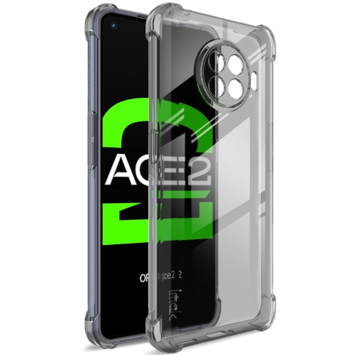 

For OPPO Ace2 IMAK Full Coverage Shockproof TPU Protective Case(Transparent Black)