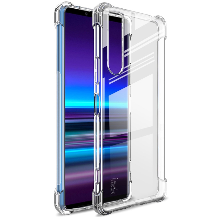 

For Sony Xperia 1 II IMAK Full Coverage Shockproof TPU Protective Case(Transparent)