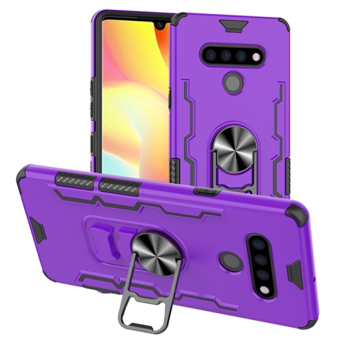 

For LG Stylo 6 Shockproof PC + TPU Protective Case with Beer Opener & Car Holder(Purple)