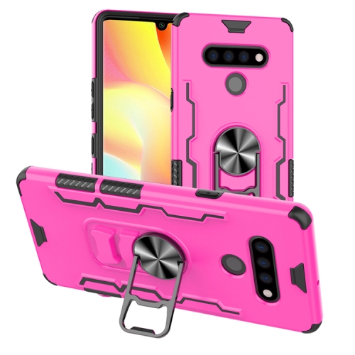 

For LG Stylo 6 Shockproof PC + TPU Protective Case with Beer Opener & Car Holder(Pink)