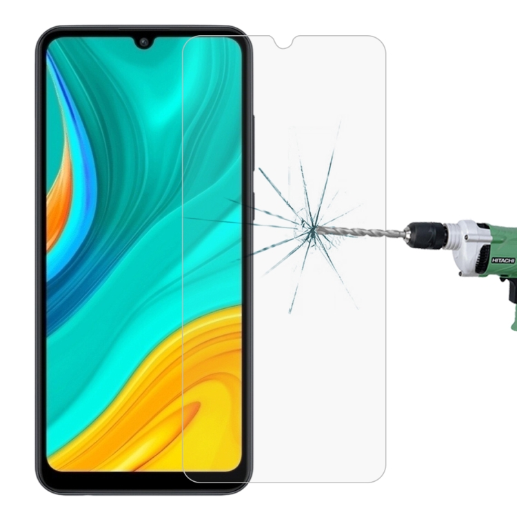 

For Huawei Enjoy 10e Half-screen Transparent Tempered Glass Film